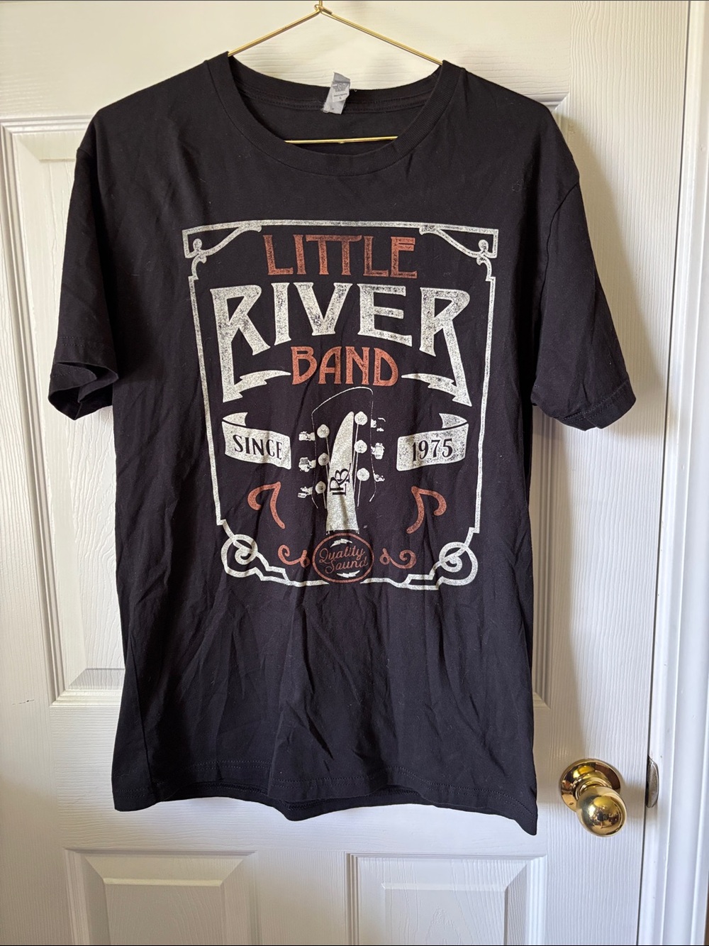Little River Band 1975 Black Graphic Tee Men’s L Next Level 19” Chest